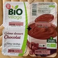 Mängden socker i Crème dessert chocolat bio