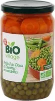 Mängden socker i Petits pois carottes extra fins bio - bocal