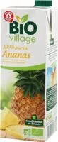 Mängden socker i bio village 100% pur jus ananas