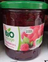Mängden socker i Confiture extra framboise Bio village