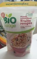 Mängden socker i Muesli croustillant fruits rouge bio