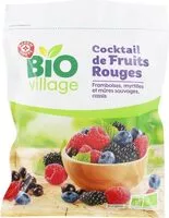 Mängden socker i Cocktail de fruits rouges bio