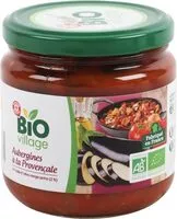 Mängden socker i Aubergines à la provençale bio