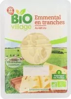 Mängden socker i Emmental bio en tranches 31% Mat. Gr.