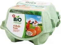 Mängden socker i Oeufs frais Bio Village