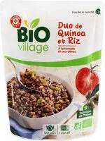 Mängden socker i Duo de quinoa et riz à la tomate et aux olives bio - sachet