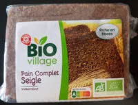 Mängden socker i Pain complet au seigle bio