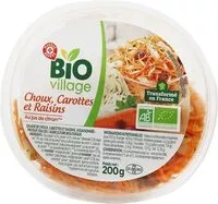 Mängden socker i Salade bio de chou, carotte et raisin