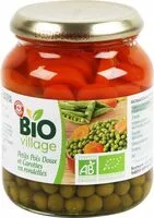 Mängden socker i petits pois doux et carottes en rondelles