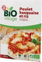 Mängden socker i Poulet basquaise et riz aux légumes bio