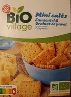 Mängden socker i Mini salé emmental pavot bio