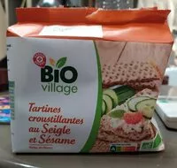 Mängden socker i tartines croustillantes au seigle et sésame
