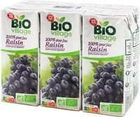 Mängden socker i 100% pur jus de raisin