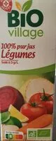 Mängden socker i BIO -village 100% pur jus de légumed