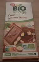 Mängden socker i Chocolat lait Noisettes entières