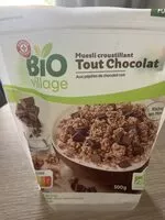 Mängden socker i Muesli croustillant tout chocolat aux pépites de chocolat