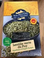 Mängden socker i Lentilles vertes du Puy