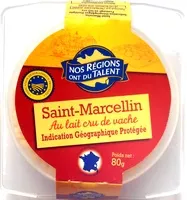 Mängden socker i Saint-Marcellin Au lait cru de vache