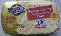 Mängden socker i Beurre D'Isigny doux fabriqué en baratte