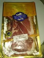 Mängden socker i Jambon de Vendée à l'ancienne - 2 tranches épaisses