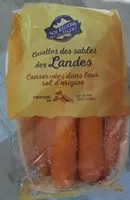 Mängden socker i Carottes des sables des LANDES