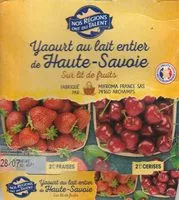 Mängden socker i Yaourt au Lait Entier de Haute Savoie sur Lit de Fruits Rouges