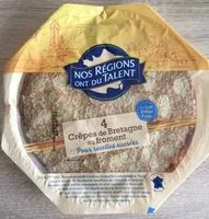 Mängden socker i Crêpes de Bretagne x 4
