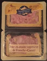 Mängden socker i Pâte en croûte supérieur de Franche-Comté