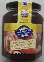 Mängden socker i Confiture pêche de vigne