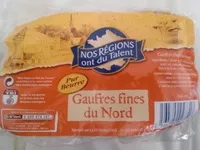 Mängden socker i Gaufres fines du Nord pur beurre