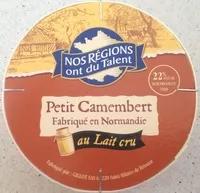 Mängden socker i Petit Camembert au Lait Cru (22 % MG) 