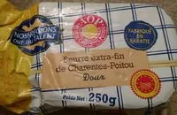 Mängden socker i Beurre extra-fin de Charentes-Poitou doux