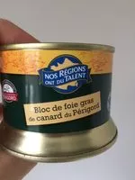 Mängden socker i Bloc de foie gras de canard du Périgord
