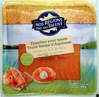Mängden socker i Truite fumée d'Aquitaine Tranches pour toasts