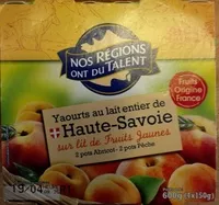 Mängden socker i Yaourts au lait entier de Haute-Savoie