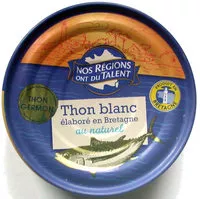 Mängden socker i Thon Blanc au Naturel Élaboré en Bretagne