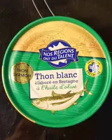 Mängden socker i Thon blanc Bretagne huile olive