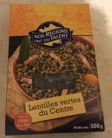Mängden socker i Lentille Verte du Centre