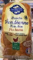 Mängden socker i Brioche vendéenne tranchée pur beurre