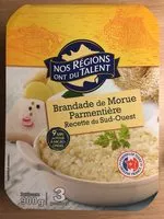 Mängden socker i Brandade de Morue Parmentière, Recette du Sud-Ouest