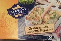 Mängden socker i Gratin Merlu petit legume Nos Régions ont du Talent