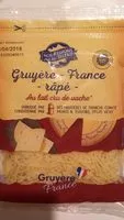 Mängden socker i Gruyère Râpé
