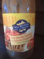 Mängden socker i Pur jus tomate du lot et garonne