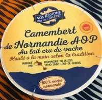 Mängden socker i Camembert de normandie AOP au lait cru de vache -