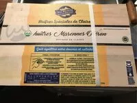 Mängden socker i Huitres marennes Oléron