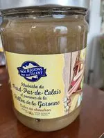 Mängden socker i Rhubarbe du Nord-Pas-de-Calais et pommes de la Vallée de la Garonne