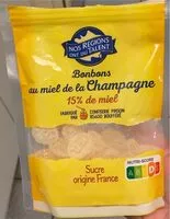 Mängden socker i Bonbons au miel de la champagne