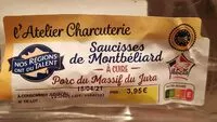 Mängden socker i Saucisse de Montbéliard crues