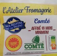 Mängden socker i Comté affiné 18 mois minimum