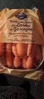 Mängden socker i Carottes des sable de gascogne